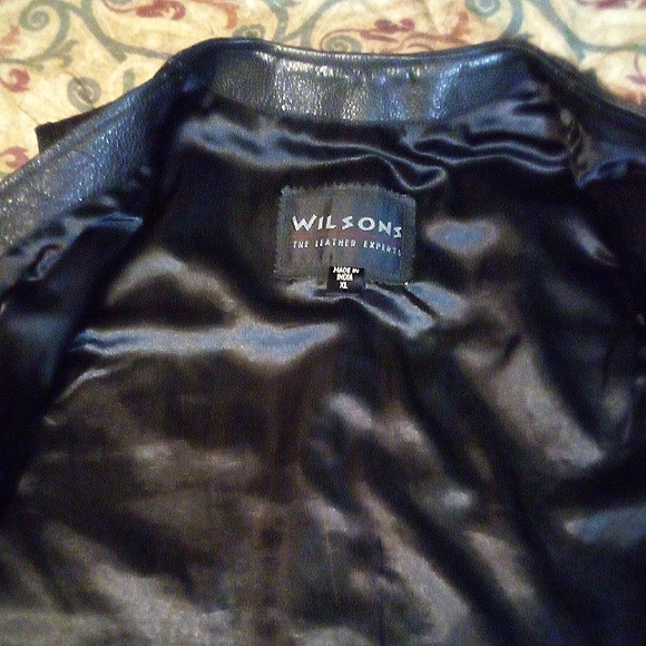Wilson Leather Motorcycle Biker Western Vest Men's Xl Black RN No. 39426 - Picture 6 of 11